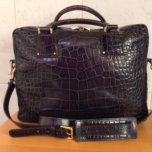 croc laptop bag